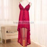 F10169A ladies casual nightgown women's elegant slim sleepwear