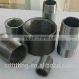 zinc / galvanized Carbon Steel pipe fittings Sch40 NPT nipples pipe nipples
