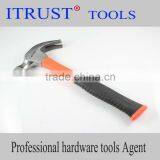 Orange Plastic Handle Steel Handle Claw Hammer HM1081 thumbnail-1