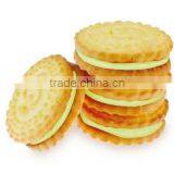 Premium Manufacturer Pandanus Cream Filled Sandwich Biscuits High Quality From Thailand thumbnail-1