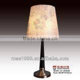 Hotel Desk Lamps With Outlets With Wood and Metal Base thumbnail-1