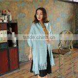 Custom Made Cotton Voile Big Suqare Shawl Scarf for Ladies thumbnail-4