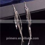 Simple Long Chain Tassel Dangle Earrings Fashion Gold Plated Designs For Women thumbnail-2