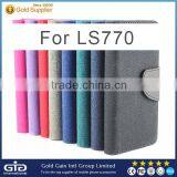 [GGIT] Two Tone High-end PU+PC Flip Phone Case for LG Stylus Case for LS770 thumbnail-2