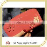 High Quality Fashion Women Lady Leather Travel Wallet With Flower thumbnail-3