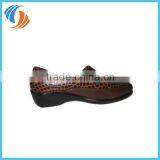 Women Brown Leopard Casual Shoes PU Leather Shoes thumbnail-1