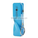 2200mah power bank perfume with keychain for cellphone
