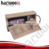 Wood Good Quality Handmade Unfinished Wooden Wine Box thumbnail-3