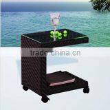 Outdoor & Indoor Auminum Rattan Side Table