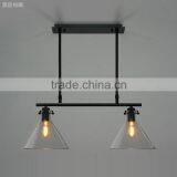 Multi-heads Metal Glass Pendant Lamp for Dinning Room for Private Decoration thumbnail-1