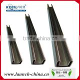 U shape stainless steel square handrail slotted pipe for fiber glass railing