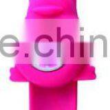 Slap Band Watch With Quartz Movement, Alloy Case and Silione Bands Material