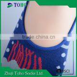 Anti-Bacterial Cotton Pattern Knitting Invisible Socks for Footwear thumbnail-3