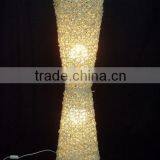 Modern Coffee Rattan Floor Lamp/light thumbnail-5