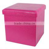 Decorative Door Hardware Storage Cube Foldable Ottoman