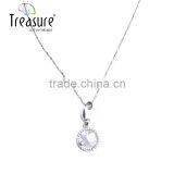 2015 New Korean Fashion Wild Round Shell Necklace Gold Plated Necklace Wholesale Pendant Necklace for Ladies thumbnail-2