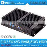 2015 Desktop Server Industrial Mini pc With 2 COM 4 USB 3.0 Intel Celeron 1037u Processor With 2G RAM 80G HDD