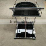 Modern Style Glass Serving Kitchen Cart thumbnail-1