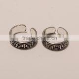T0004-925 SOLID STERLING SILVER PLAIN REGULAR FINE SIMPLE DESIGN NICE TOERING3.3 thumbnail-1