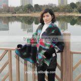 New Design Factory Direct Hot Selling Embroidered Fur New Model Shawl thumbnail-6