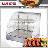 Top Performance Efficient Glass Food Warmer Display Showcase Kitchen Equipment