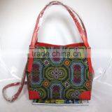Custom Made African Ankara Wax Fabric Style for Woman Square Shoulder Bag thumbnail-1