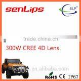 New Model 50inch 300W 4D Lens Trucks Led Light Bar 25000LM IP67 C-REE Led Light Bar