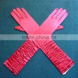 Arm Length Purple Long Satin Gloves thumbnail-5