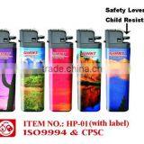 Disposable Flint Wheel Lighter With Picture