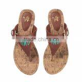 Wholesale Boutique Monogrammable Brown/Black Natalie Woman Sandal thumbnail-3