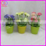Mini Artificial Plastic Flower Pot Plant thumbnail-2