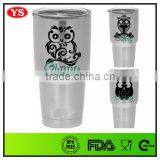 30oz double wall stainless steel vacuum tumbler