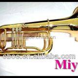 Musical Instrument Gold Lacquer 3 Valves Rotary Tuba thumbnail-1