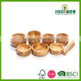 New Bamboo Wood Mortar Pestle Set for Wholesale thumbnail-2