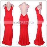 2015 New Fashion Floor Length Sexy Womens Long Dress Open Back thumbnail-1