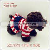 Black Stuffed Plush Dogs Toys With USA Flag Clothes thumbnail-1