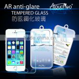 high quality no bubble anti glare mobile phone tempered glass screen protector for iphone5s