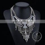 High Quality Vintage Rhinestone Chunky Statement Necklace Tin Alloy Fashion Women Pendant Necklace 6390062 thumbnail-2