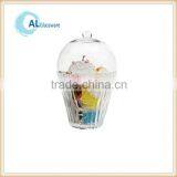 Glass Jar for Candy With Dome Lid, Wholesale Glass Apothecary Jars thumbnail-1