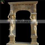Marble Door Frame With Figure Pillare Design