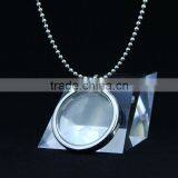 Stainless Steel Round Glass Pendants Wholesale thumbnail-3
