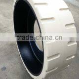 Solid Trailer Tyres Manufacturer Supply 410x130 Solid Rubber Tires for Travel Trailer at Low Price thumbnail-2