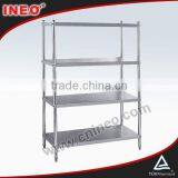 4 Tiers Heavy Duty Stainless Steel Kitchen Storage Rack/Metal Rack Kitchen Stand Kitchen Shelf/Kitchen Spice Rack thumbnail-1