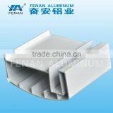 White Powder Coated Extruded Aluminum Profile for Rail thumbnail-1