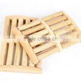 Wholesale 6 Rows Body Relax Massager Tool Foot Massage Wooden Roller thumbnail-2