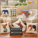 Linen Fabirc Printed Beautiful Cotton Pillow Cover thumbnail-2
