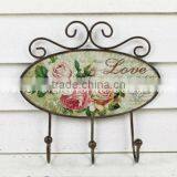 Decorative Vintage Wall Hanging Cast Iron Coat Hook thumbnail-1
