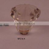Knobs, Glass Knob With Brass Base Available in All Colours thumbnail-1