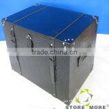 Black Waterproof Alligator Faux Leather Storage Box With Handle And Lock(Large) thumbnail-1