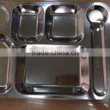 Stainless Steel Lunch Tray Restaurant Use Fast Food Tray thumbnail-2